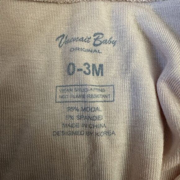 Vaenait Baby Modal Zip Footie Pajama Footed Sleep and Play 0-3 Months Pink - Picture 5 of 7